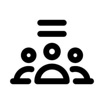 Group of people icon. Modern line icon design with professional styling crafted for team, community, collaboration, and social connection concepts vector