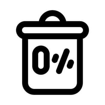 Zero waste icon. Modern line icon design with professional minimal styling crafted for sustainability, eco-friendly practices, recyc vector