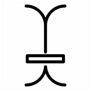 Text Cursor icon concept in black color vector