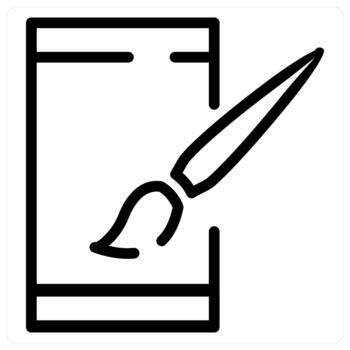 Coding App icon concept in black color vector