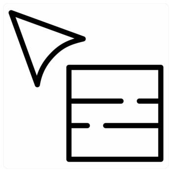 Drag and Drop icon concept in black color vector