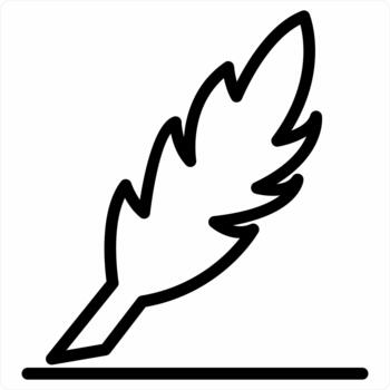 Writing and study icon in black color vector