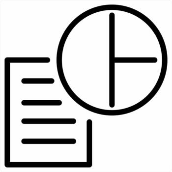 Document and file concept in black color vector