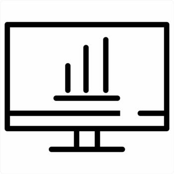 analítica herramienta icono concepto en negro color vector