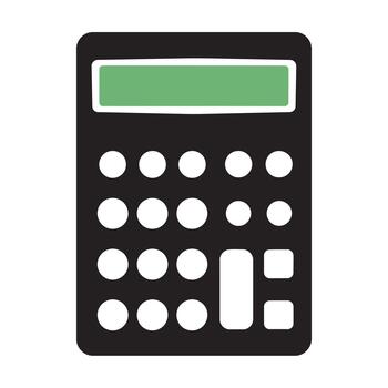 calculadora icono - digital dispositivo para cálculos vector