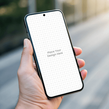 mano participación moderno teléfono inteligente Bosquejo al aire libre psd