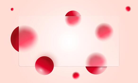 Glass morphism background 3d abstract effect shape. Glassmorphism gradient creates sleek transparent scene with glowing forms drifting in soft space adding modern ui energy for digital design visuals. vector