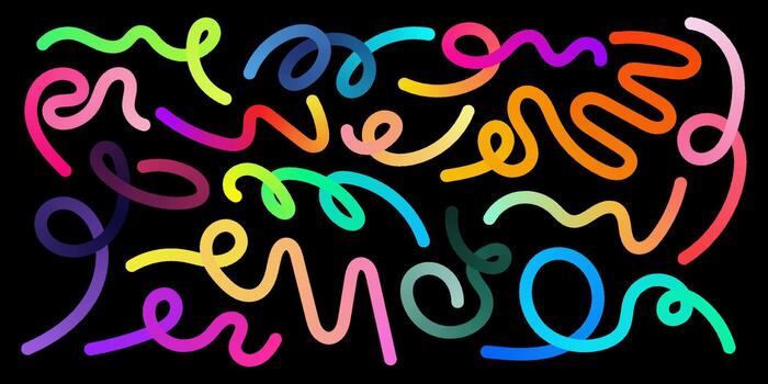 dinámica ondulado patrones con vibrante remolinos crear moderno resumen antecedentes. fluido curvas y espirales en brillante matices Perfecto para creativo carteles, gráficos, y contemporáneo diseño proyectos vector