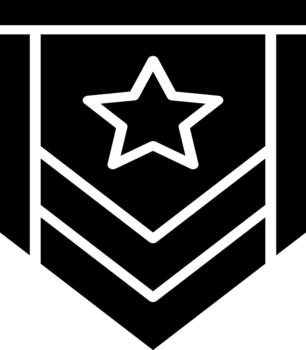 Rank insignia used on uniforms emphasize the concepts of promotion, valor, and distinction in service vector