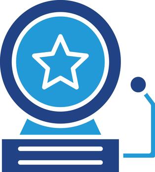 A loud security alarm or siren outline icon, often used to represent urgent danger, a security breach, or a call to action. vector