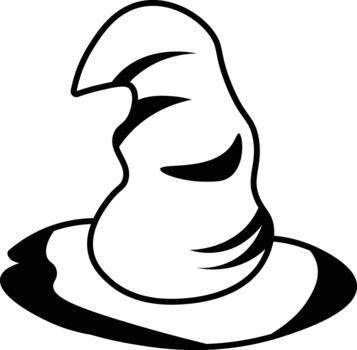Wizard Magic Element in Black and White Color vector