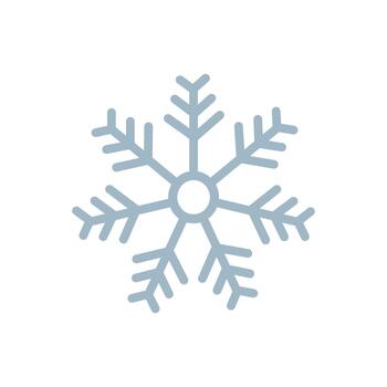 sencillo azul copo de nieve icono. escarchado copo de nieve modelo diseño. invierno copo de nieve modelo. azul hielo copo de nieve modelo. vector