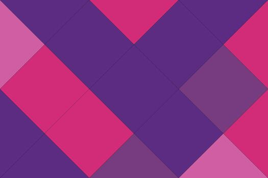 Abstract Geometric Pattern of Pink and Purple Squares and Triangles vector