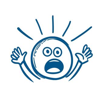 minimal outline illustration of malware alert notification vector