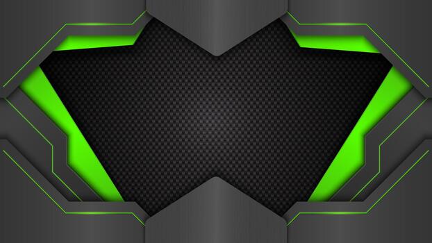 Abstract background with green and black design vector