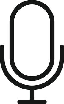 Microphone Icon Set. Voice Recording and Audio Input Symbols for Podcast Studio, Audio Mixer and Live Voice Broadcast Interface vector