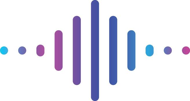 sonido ola icono colocar. audio ola y música frecuencia símbolos para estudio grabación, volumen controlar ajustamiento y voz forma de onda visualización vector