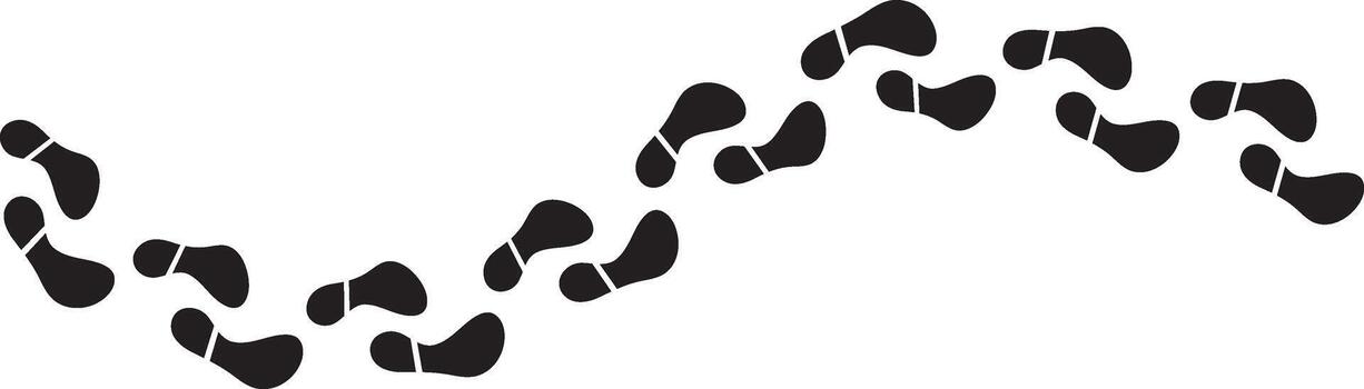 humano huellas icono colocar. paso camino pie huellas dactilares símbolos para usuario viaje seguimiento, movimiento sendero y caminando Progreso indicadores vector