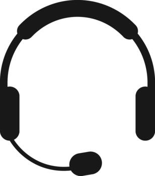 Headphone Icon Set. Headset and Digital Communication Icons Collection. Audio Listening and Music Symbol for Headphone Controls, Volume Panel and Audio System Icon vector