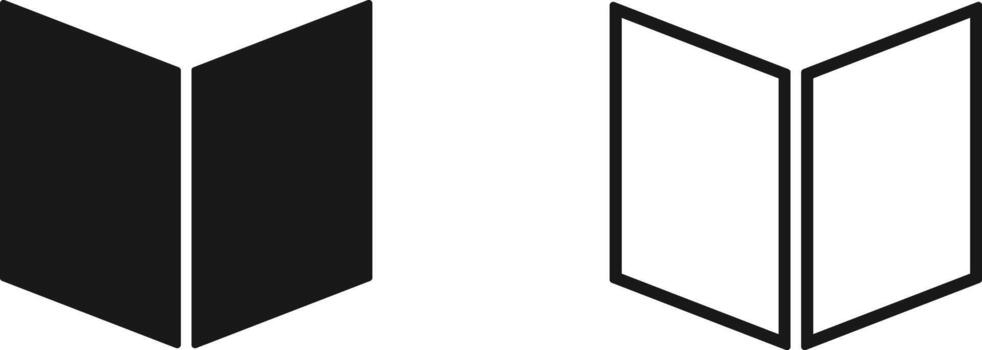 libro icono colocar. educación, lectura, y conocimiento simbolos biblioteca y lector electrónico firmar para investigación herramientas, cuentacuentos interfaz, y aprendizaje recursos iconos vector