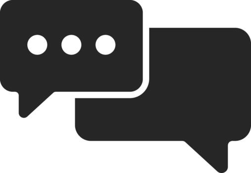 Message Icon Set. Chat Discussion Symbol. Online Conversation Speech Bubble and Chat Bubbles Icons Collection for Real-Time Chat and Social Interaction vector