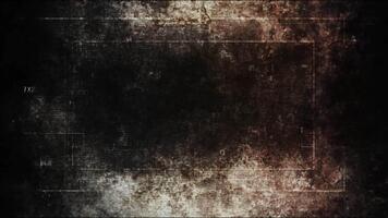 mörk grunge snabb rörelse textur bakgrund slinga, abstrakt bedrövad metall och rost täcka över, snabb grunge animering video