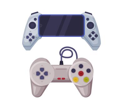 gamepad como juego controlador y entrada dispositivo para juego consola conjunto vector