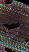 Vibrant abstract lines and mesh design creating a dynamic visual effect video