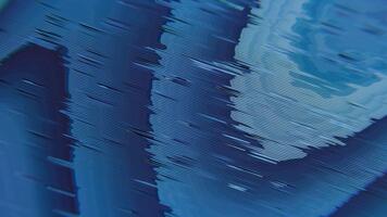 närbild av abstrakt blå Vinka mönster skapande en unik visuell effekt video