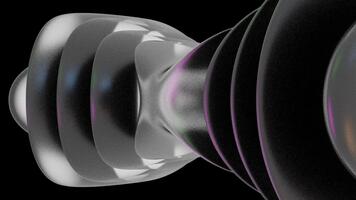 A mesmerizing abstract 3d rendering showcasing a futuristic object with smooth surfaces and vibrant colors video