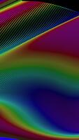 vibrant abstract wave pattern with colorful lines and gradients. video