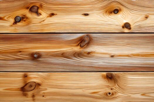 Natural pine wood surface displaying warm tones and distinct grain patterns photo