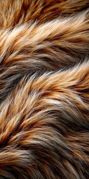 Rich textures of thick natural fur create a stunning abstract pattern photo
