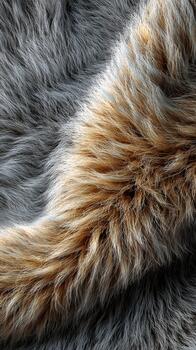 Delicate abstract pattern showcasing thick natural fur textures and colors photo