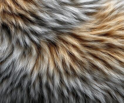 Detailed abstract pattern of thick natural fur showcasing texture and color photo