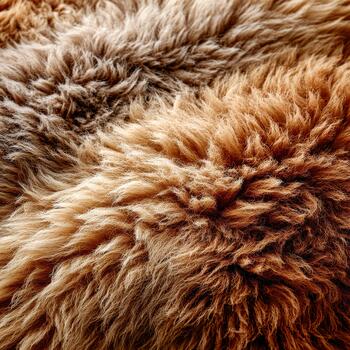 Abstract pattern of thick natural fur showcasing rich textures and colors photo
