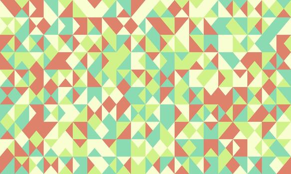 Abstract geometric background. Vibrant pastel triangles create a dynamic, modern pattern perfect for website banners, social media, or textile designs. vector