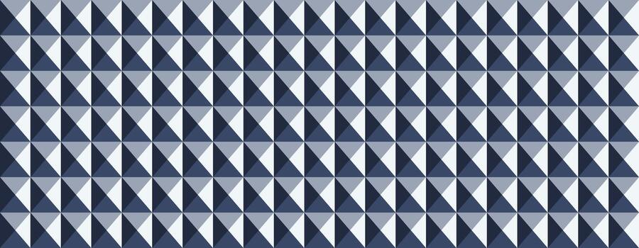 Abstract geometric seamless pattern. Modern, stylish design featuring repeating triangles in shades of blue and white. vector