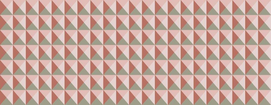 elegante geométrico modelo presentando apagado rosado y verde triangulos. ideal para antecedentes, texturas, sitio web diseño, o impresión proyectos vector