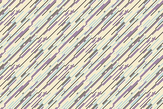 Dynamic diagonal lines in muted purple, blue, and black against a cream background create a vibrant, abstract pattern. vector