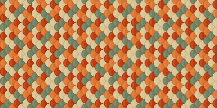 resumen geométrico modelo con superposición, a escala formas en cálido, terroso tonos ideal para textil diseño, sitio web antecedentes, o como un elegante gráfico elemento. vector