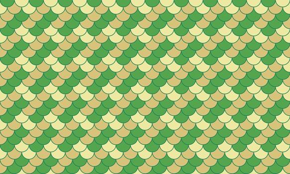 Abstract seamless pattern. Geometric green and beige scales design. Perfect for textile prints, website backgrounds, or decorative projects. Evokes nature, texture, and subtle elegance. vector