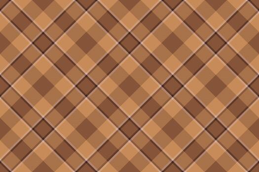 Classic tartan plaid pattern with warm brown tones. Ideal for backgrounds, apparel design, or adding a touch of traditional elegance. vector