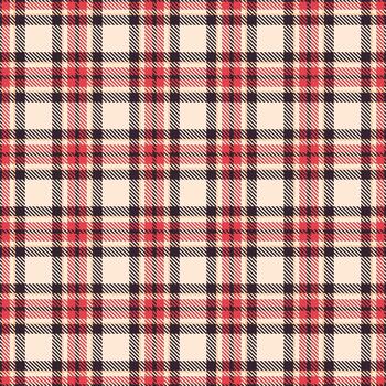Classic tartan pattern, ideal for textiles or design projects. Warm colors evoke comfort and tradition. Use it for backgrounds or elegant, timeless designs. vector