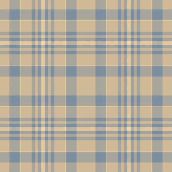 Classic tartan pattern in calming blues and beiges. Ideal for textile design, backgrounds, or adding a touch of understated elegance to any project. Versatile timeless. vector