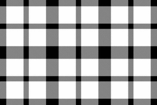 Classic black and white plaid pattern. A versatile design for textiles, backgrounds, or graphic design projects. Seamless texture for endless applications. vector