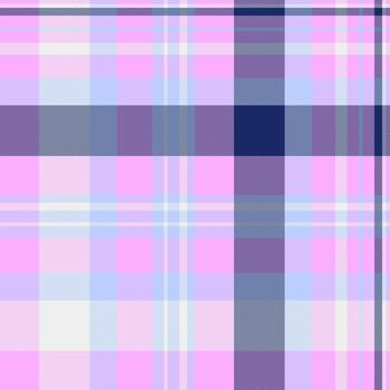 Soft plaid pattern in pastel pink, blue, and violet. Ideal for backgrounds, textiles, or design projects. A calm, versatile texture. vector
