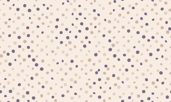 Elegant beige and purple polka dot pattern. Perfect for backgrounds, textiles, or website design. Subtle, yet stylish, this repeatable design offers a calming and sophisticated aesthetic. vector