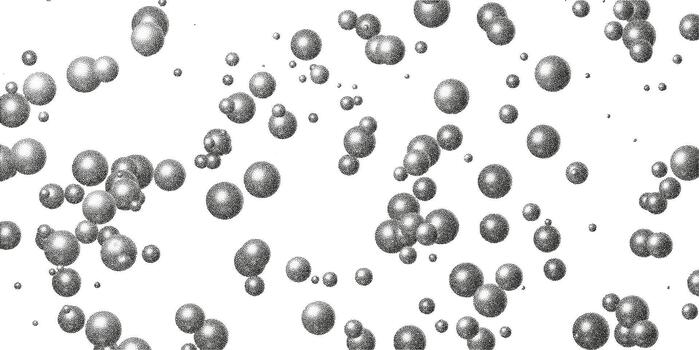 luxury abstract design with reflections, reflective chrome spheres create sophisticated visual effect vector