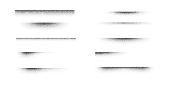 Soft grain shadows with smooth gradient fade and subtle stipple texture. Minimal abstract lines with dust and noise effects create gentle shading and clean graphic accents for modern layouts vector